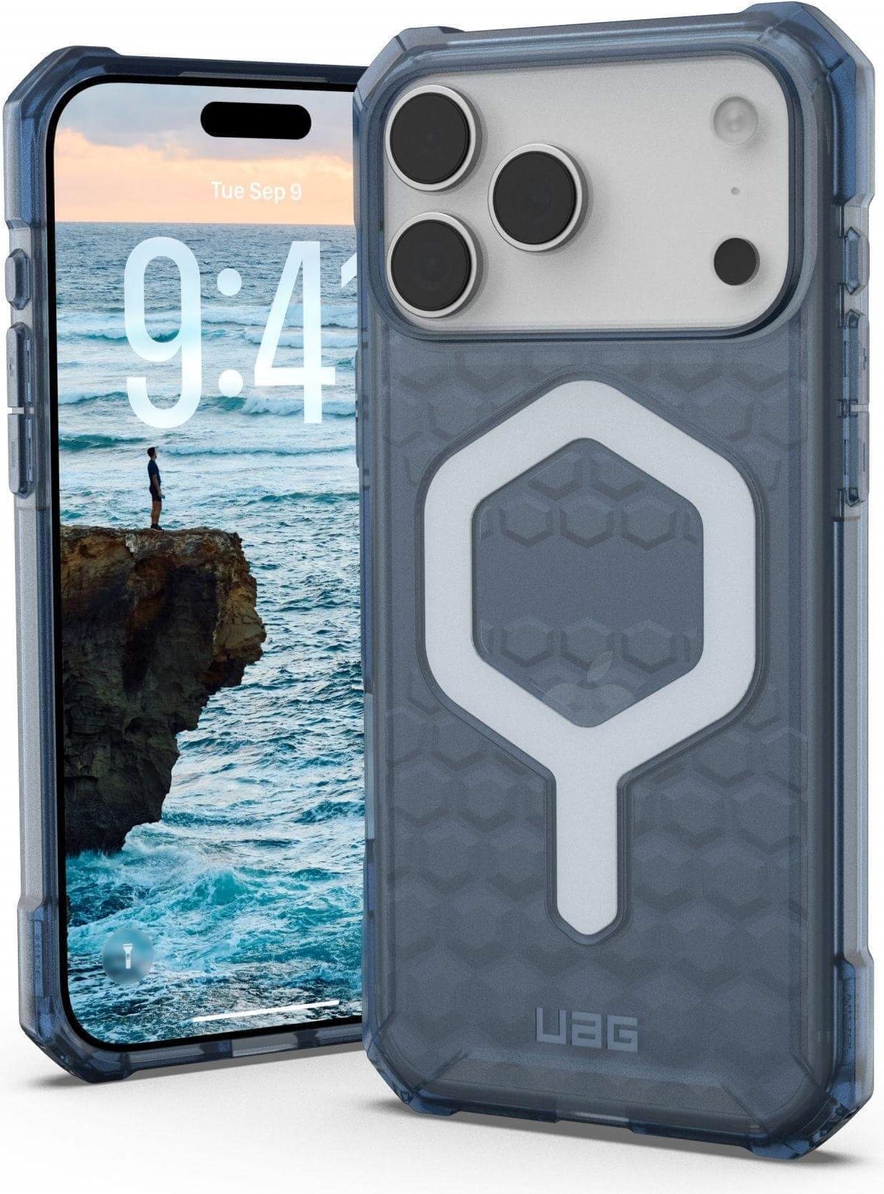 UAG Urban Armor Gear Essential Armor MagSafe Case | Apple iPhone 17 Pro Max | cloud blau (transparent) | 114541114151 (114541114151)