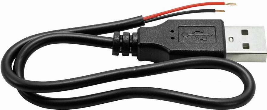 OMNITRONIC Kabel USB-A auf 2x offene Kabelenden 30cm (30222100)