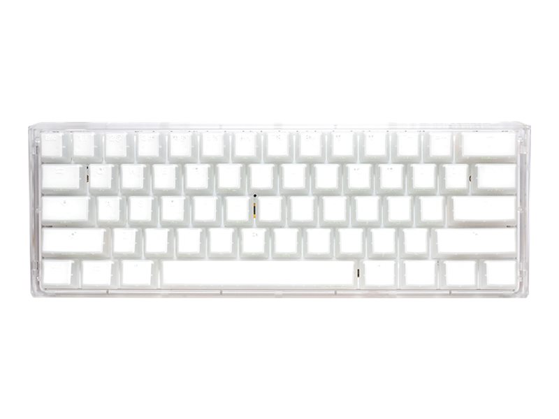 Ducky One 3 Mini Aura Edition Gaming-Tastatur mechanisch MX Silent Red RGB USB QWERTZ Weiß