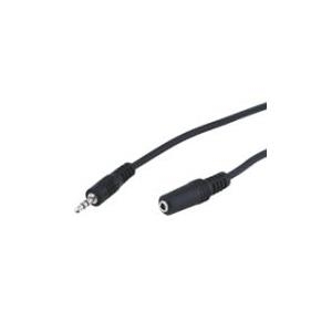 Wentronic Goobay 3,5mm-Klinke-Verlängerungskabel, Schwarz, 2 m - Klinke 3,5 mm-Stecker (3-Pin, Stereo) > Klinke 3,5 mm-Buchse (3-Pin, Stereo) (50431)