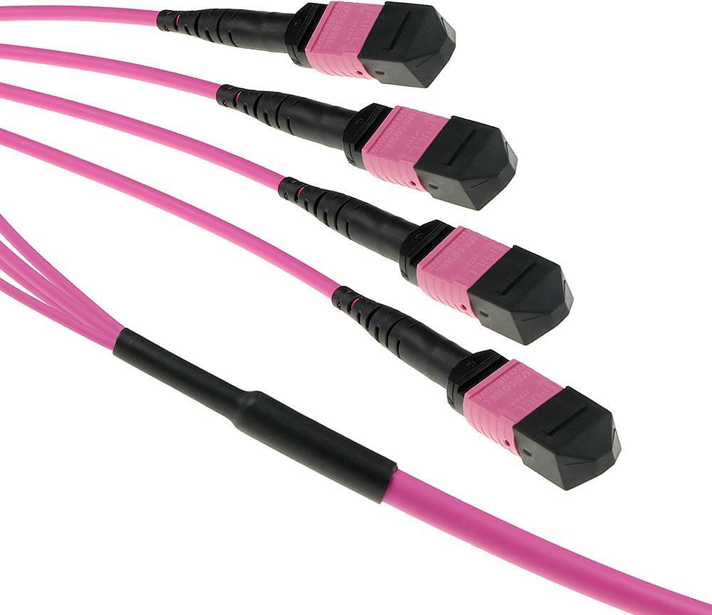 ADVANCED CABLE TECHNOLOGY ACT 15 meter Multimode 50/125 OM4(OM3) polarity A fiber trunk cable with 4