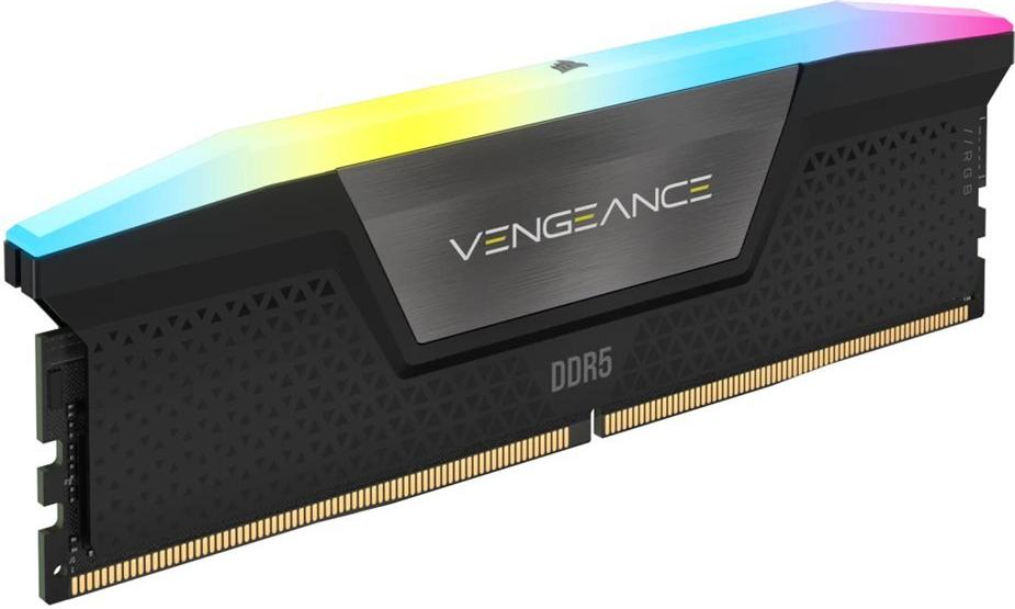 Corsair Vengeance RGB DDR5 RAM 8GB 5200MT/s CL40-40-40 Intel XMP UDIMM Schwarz