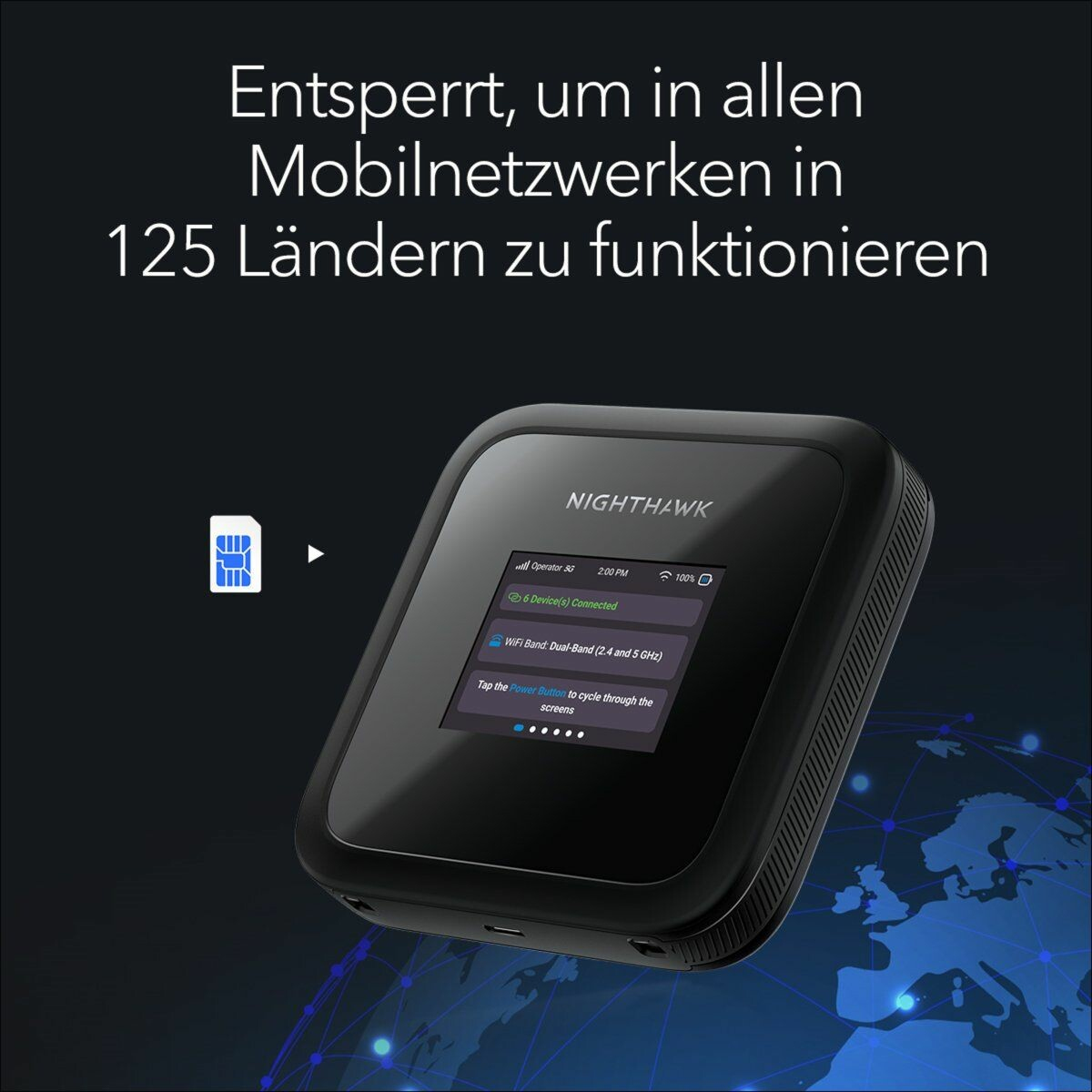 NETGEAR Nighthawk M3 5G Mobiler Hotspot Schwarz