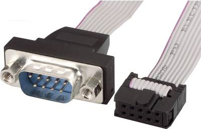 Renkforce Seriell, Parallel Anschlusskabel [1x D-SUB-Stecker 9pol. - 1x Buchsenleiste 10pol.] 0.26 m Grau (RF-2150070)