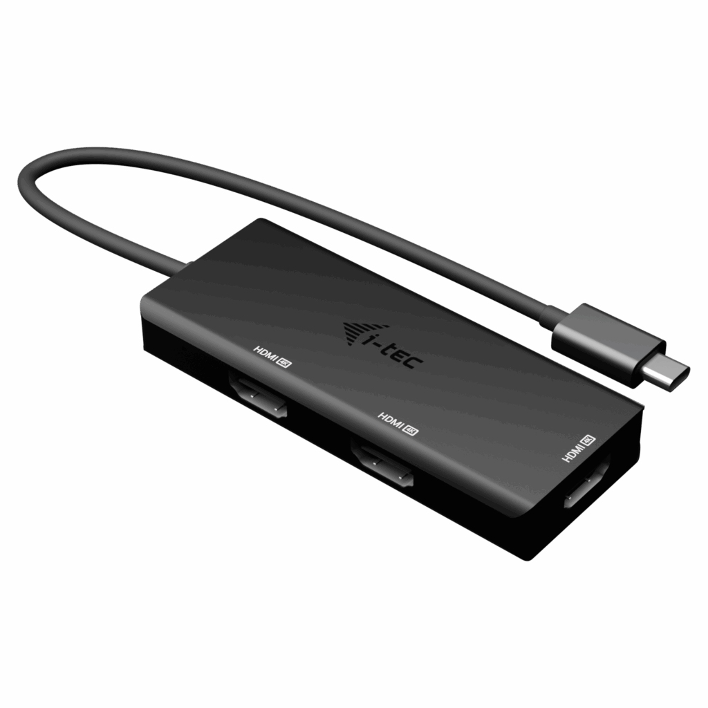 i-tec USB-C Triple Display Docking Station mit 3 x HDMI und 100 W Power Delivery Schwarz