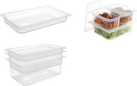 APS GN 1/6 Behälter PP, (B)176 x (T)162 x (H)150 mm aus transparentem Polypropylen, robust und formstabil, - 1 Stück (82140)
