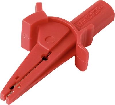 Voltcraft MSK-130 rot Krokodilklemme Steckanschluss 4 mm CAT IV 600 V III 1000 V (VC-17155595)