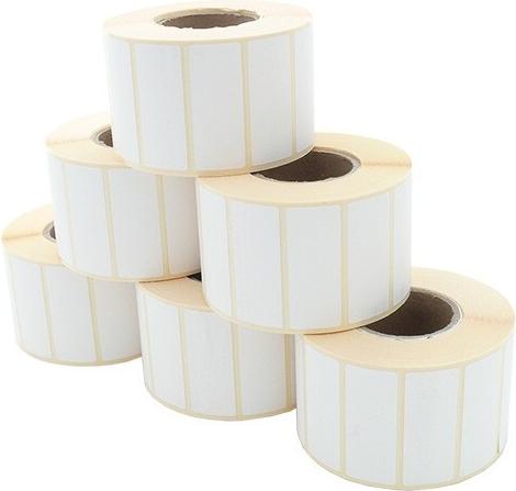 ARTDEV Etikettenrolle - Thermodirekt 50 x 20mm, D105mm, Kern 40, 1500 Etiketten/Rolle, permanent (EDP 050-020 K40 D105)