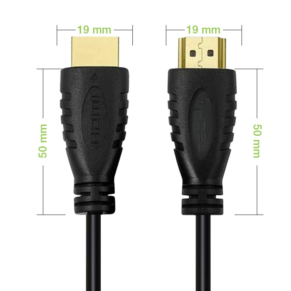 TECHly ICOC HDMI2-4-005 HDMI-Kabel mit Ethernet 0,5 m Schwarz