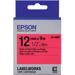 EPSON POS Epson Label Cartridge Pastel LK-4RBP Black/Red 12mm (9m) (C53S654007)
