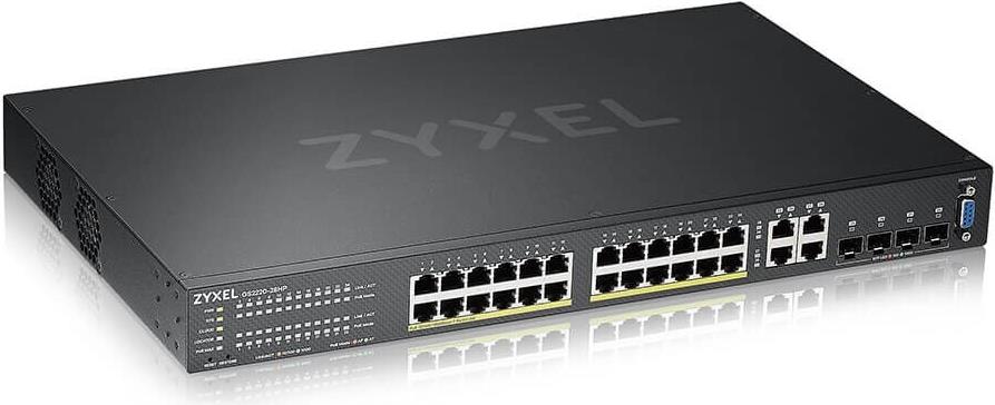 ZyXEL GS2220-28HP Managed Gigabit PoE+ Switch Schwarz