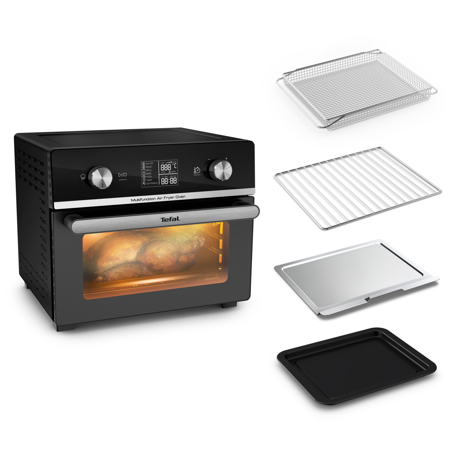 Tefal Easy Fry Air Fryer Oven FW605810 20L Schwarz/Silber