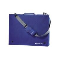STAEDTLER Zeichenplatten-Tasche Mars, für Format DIN A4 blau, aus Nylon, wasserabweisend, mit abnehmbarer Handy- (LR 661 14)