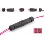 Delock LWL Kabelverbinder LC Duplex Buchse zu LC Duplex Buchse OM4 wasserfest (87879)