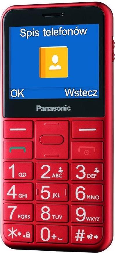 Panasonic KX-TU155 Feature Phone 2.4" Dual-SIM Rot