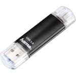 USB-Stick "Laeta Twin", USB 3.2 (Gen1)/2.0, 64GB, 40MB/s, Schwarz (124000)