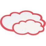 magnetoplan Moderationskarten Wolken klein, 420 x 250 mm Farbe: weiß - rot (111152003)