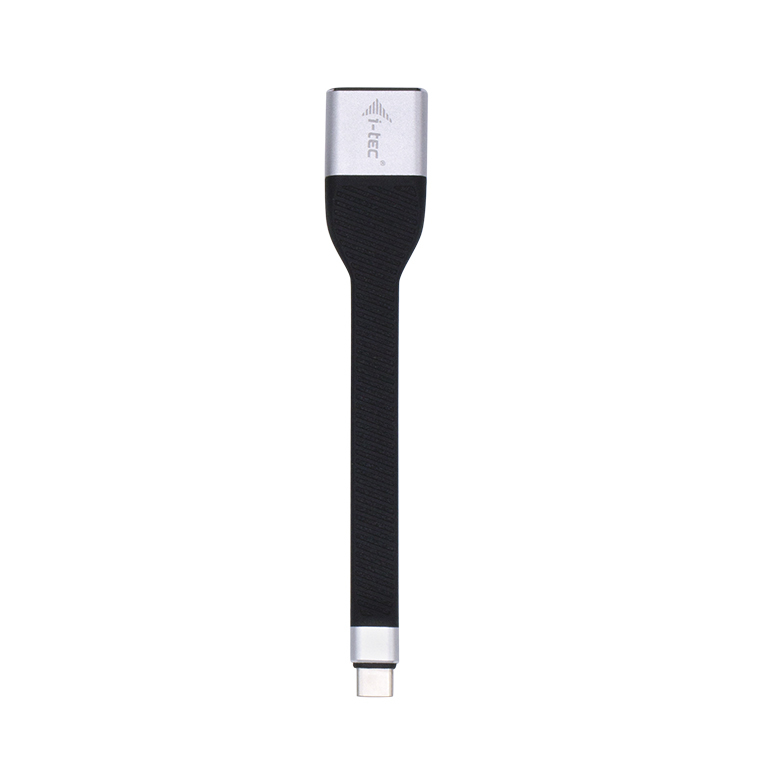 i-tec USB-C auf DisplayPort Flat Adapter 4K/60 Hz 0,11 m Schwarz