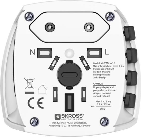 Hama Weltreiseadapter MUV Micro, 2-polig (00223476)