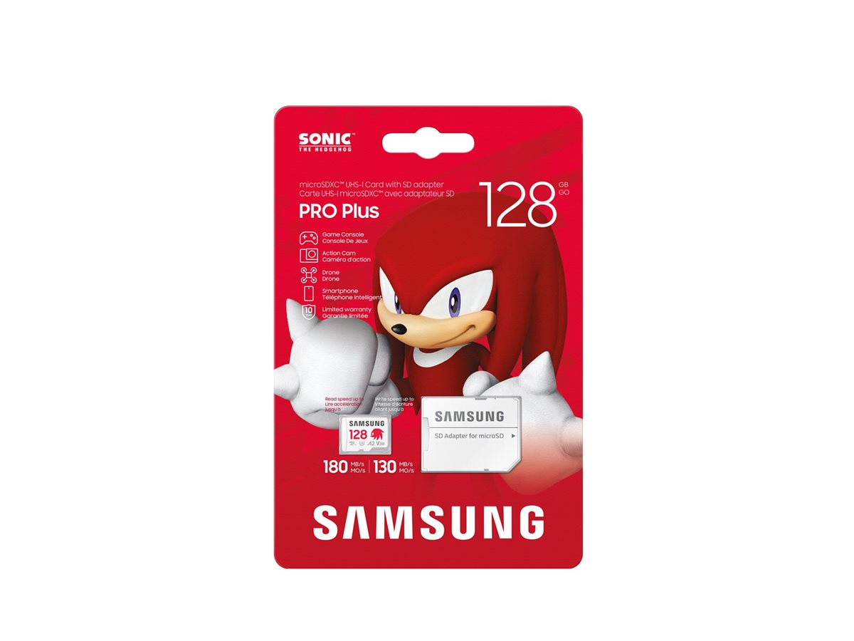 Samsung PRO Plus microSDXC 128 GB Sonic UHS-I U3 180 MB/s lesen / 130 MB/s schreiben Weiß