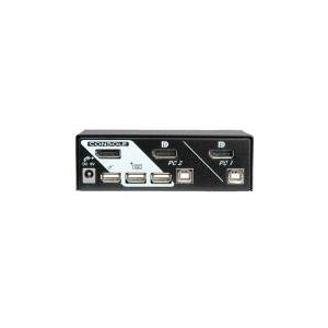 ROLINE DisplayPort USB 2.0 KVM Switch, 1 User - 2 PC (14.01.3327)