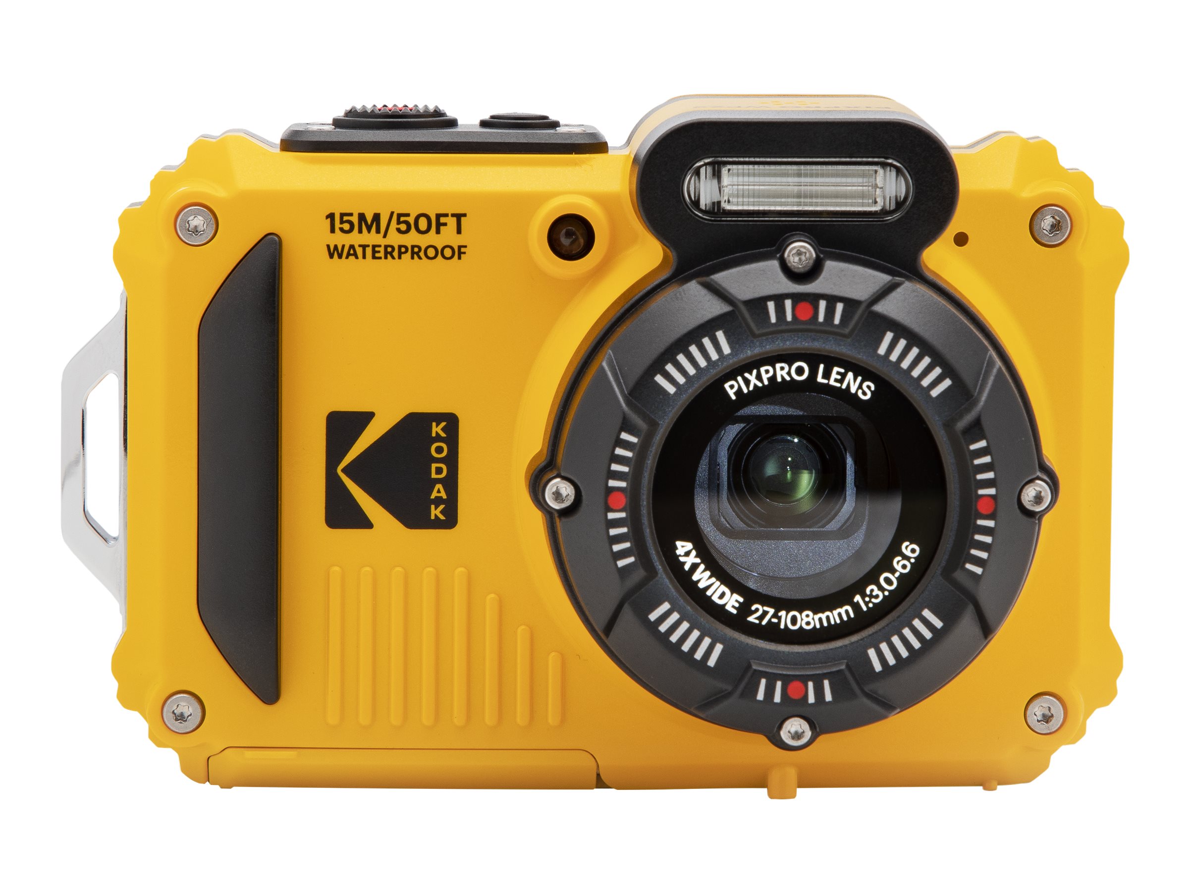 Kodak PIXPRO WPZ2 Kompaktkamera 2,7" Display 16 MP 4x optischer Zoom Wasserdicht bis 15 m Wi-Fi Gelb