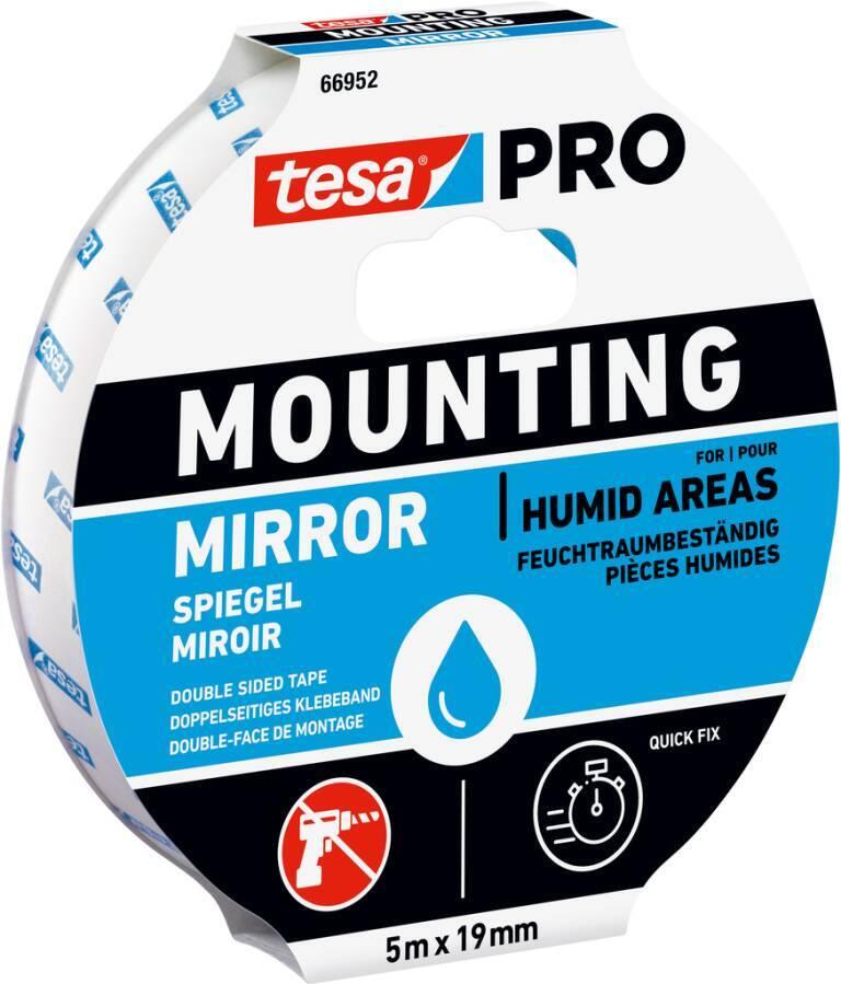 tesa Mounting PRO Spiegel 66952-00001-00 Montageband Weiß (L x B) 5 m x 19 mm 1 St. (66952-00001-00)