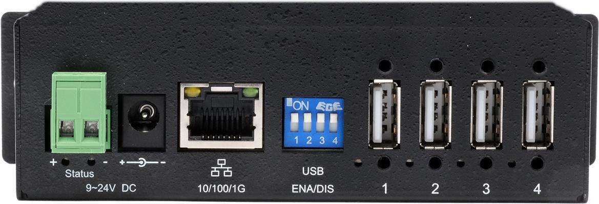 EXSYS GmbH USB-Sever Ethernet 1Gigabit zu 4x USB 2.0 Port, 15KV ESD (EX-6003HMVS)