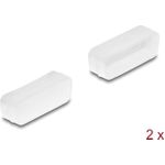 Delock Staubschutz für D-Sub 15 Buchse 2 Stück transparent (67123)