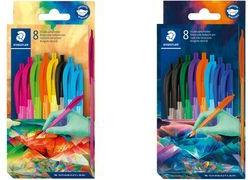 STAEDTLER Druckkugelschreiber ball 4230 M Edition 2, 8er Kartonetui, mit hellen Farbtönen, Strichstärke: M, - 1 Stück (4230C8E2-2)