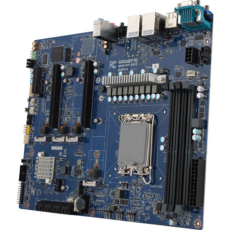 Gigabyte Mainboard MW34-SP0 Rev.1.0 ATX Sockel 1700 DDR4-only Single (MW34-SP0) (geöffnet)