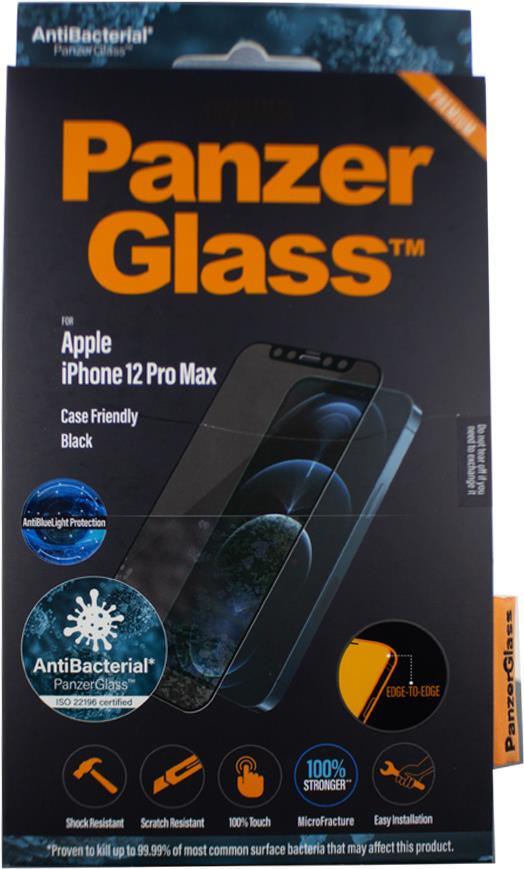 PanzerGlass ™ Anti-blue light Displayschutzglas Apple iPhone 12 Pro Max | Edge-to-Edge (PANZER2706)