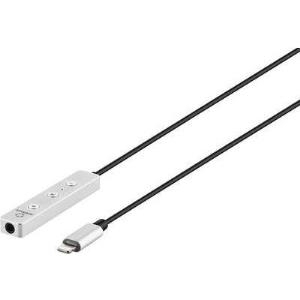 Renkforce Audio-Adapter [1x Apple Dock-Stecker Lightning - 1x Klinkenbuchse 3.5 mm] 0.80 m Schwarz, Silber Renkforce (rf-lig/au-01)