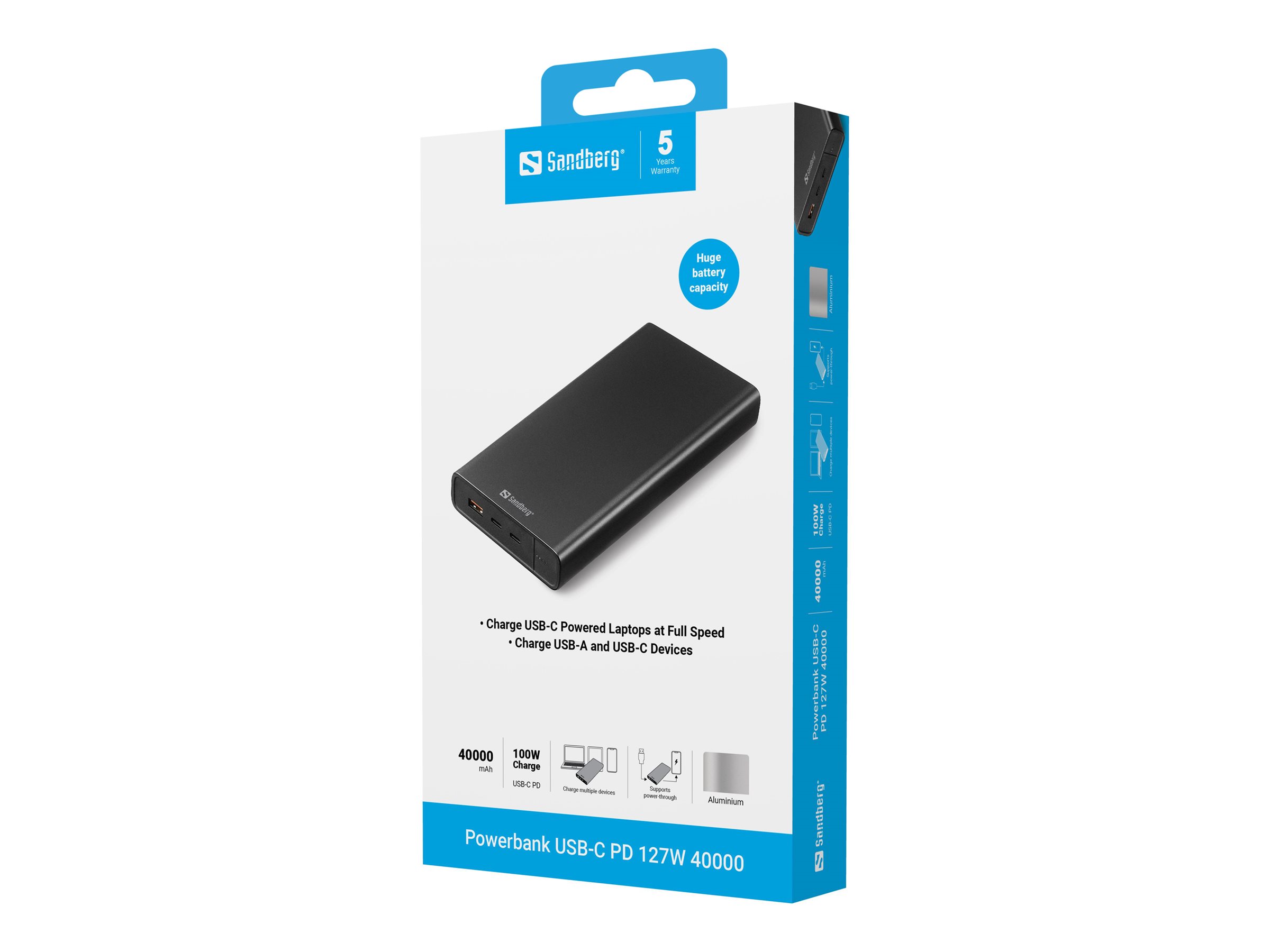 Sandberg Powerbank 420-63 4000 mAh 127 W Schwarz