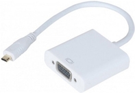 Adapter Micro-HDMI Stecker an VGA Buchse Adapter für die Verwendung eines VGA Monitor über eine Micro-HDMI Schnittstelle (127851)