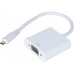 Adapter Micro-HDMI Stecker an VGA Buchse Adapter für die Verwendung eines VGA Monitor über eine Micro-HDMI Schnittstelle (127851)