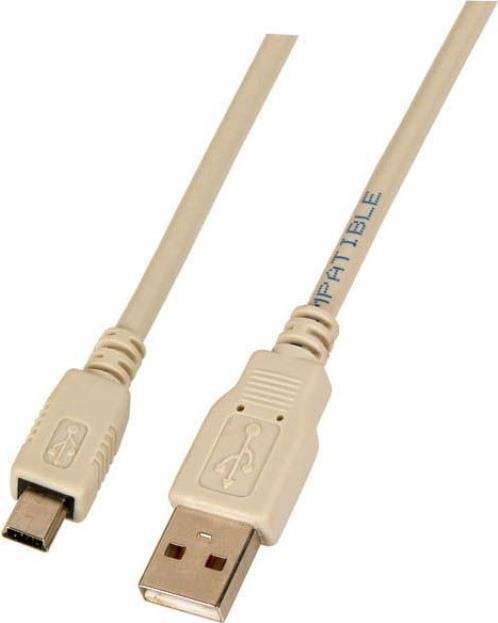 EFB-Elektronik USB2.0 Anschlusskabel A-Mini B (5polig),, St.-St., 5,0m, grau, Classic Hersteller: EFB Elektronik (K5250.5V2)