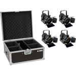 EUROLITE Set 4x LED THA-20PC TRC Theater-Spot sw + Case (20000871)