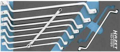 Hazet 163-518/9 Doppel-Ringschlüssel-Satz 9teilig (163-518/9)