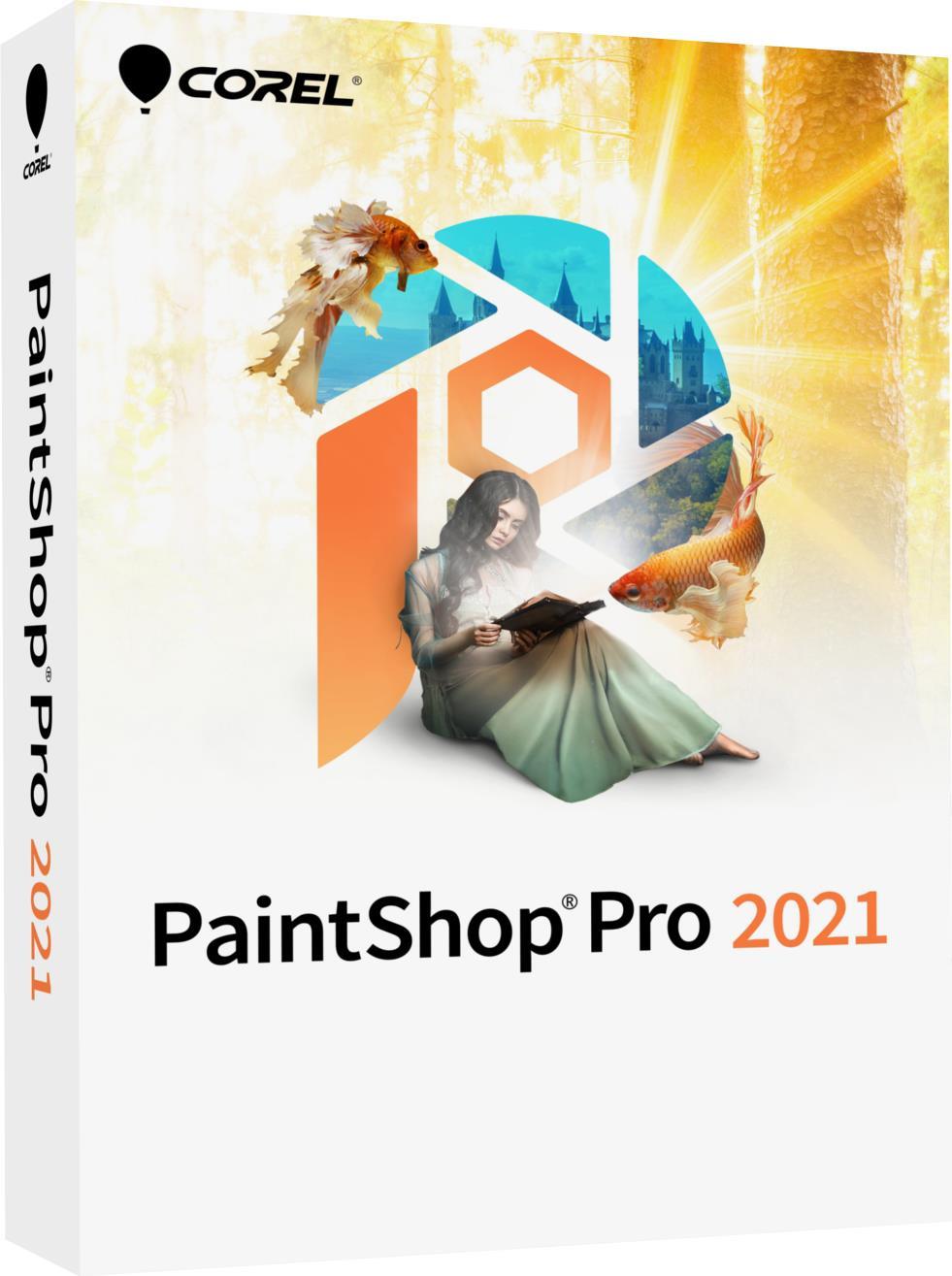 COREL PaintShop Pro 2021 - Lizenz - 1 Benutzer - akademisch, Volumen - Stufe 251 und höher - Win - M