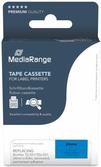 Mediarange Schriftbandkassette schwarz auf blau 8m x 24mm (MRBTZ551)
