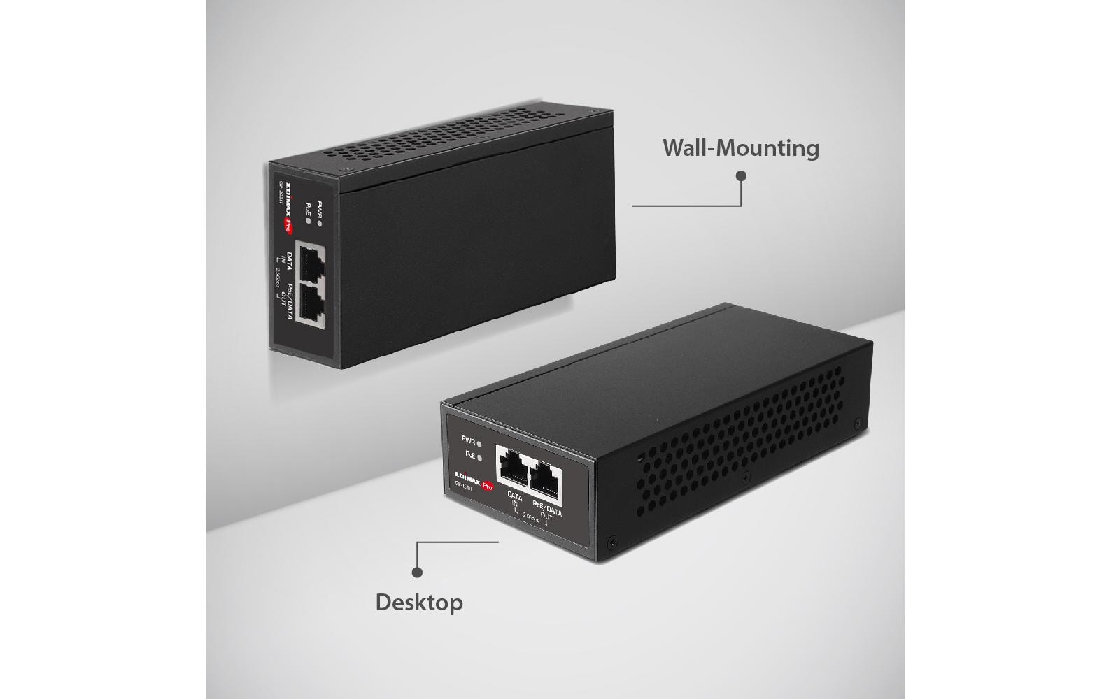 Edimax Pro GP-203IT PoE++ Injektor 90 W Schwarz