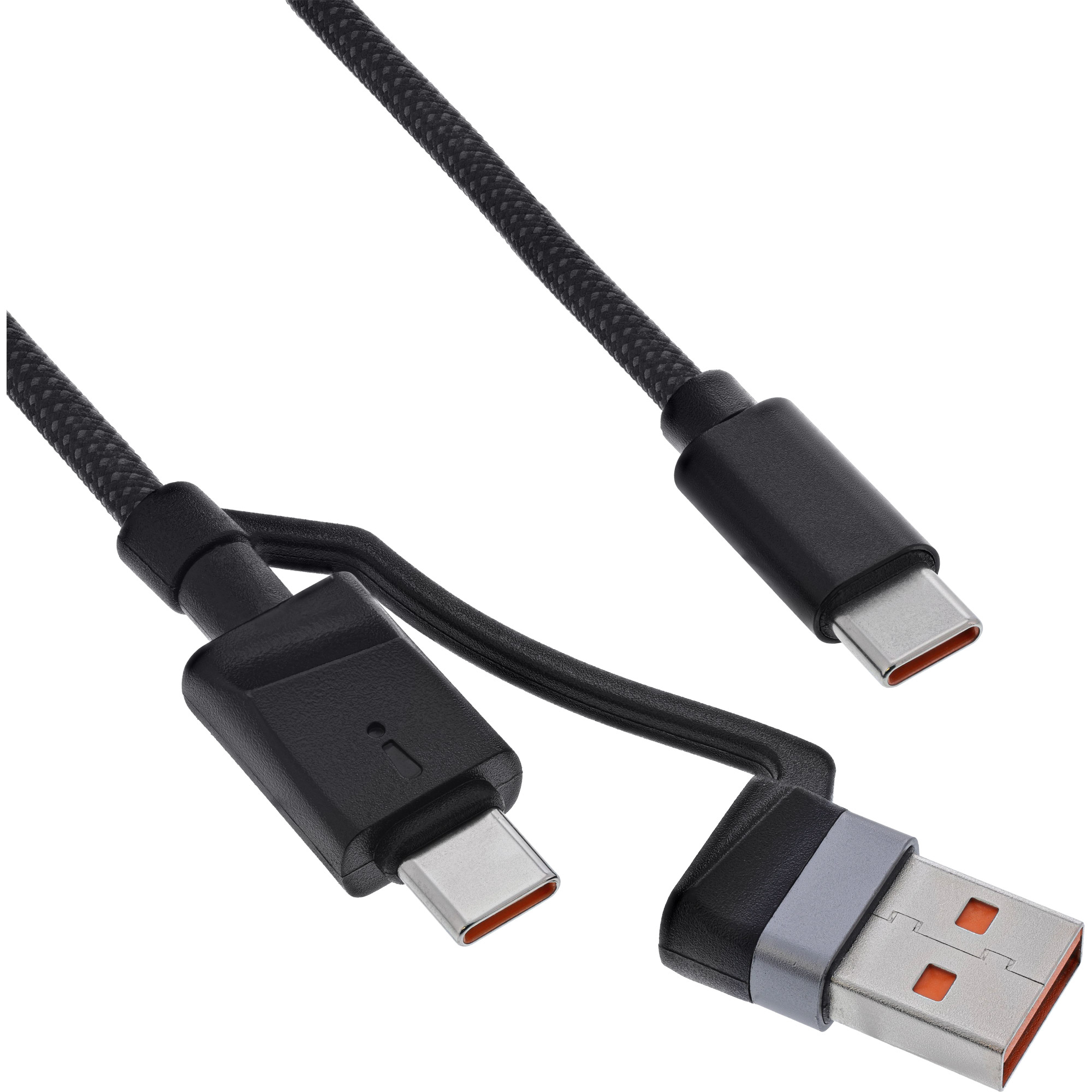 InLine 5MP Webcam USB-C Autofokus Windows Hello Privacy-Shutter Schwarz