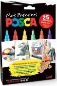 POSCA Pigmentmarker "Mes Premiers POSCA", 6er Set, sortiert wasserfest, geruchfrei, licht- Wasser- und UV-Strahlenfest, - 1 Stück (CF POSCA/6 002)