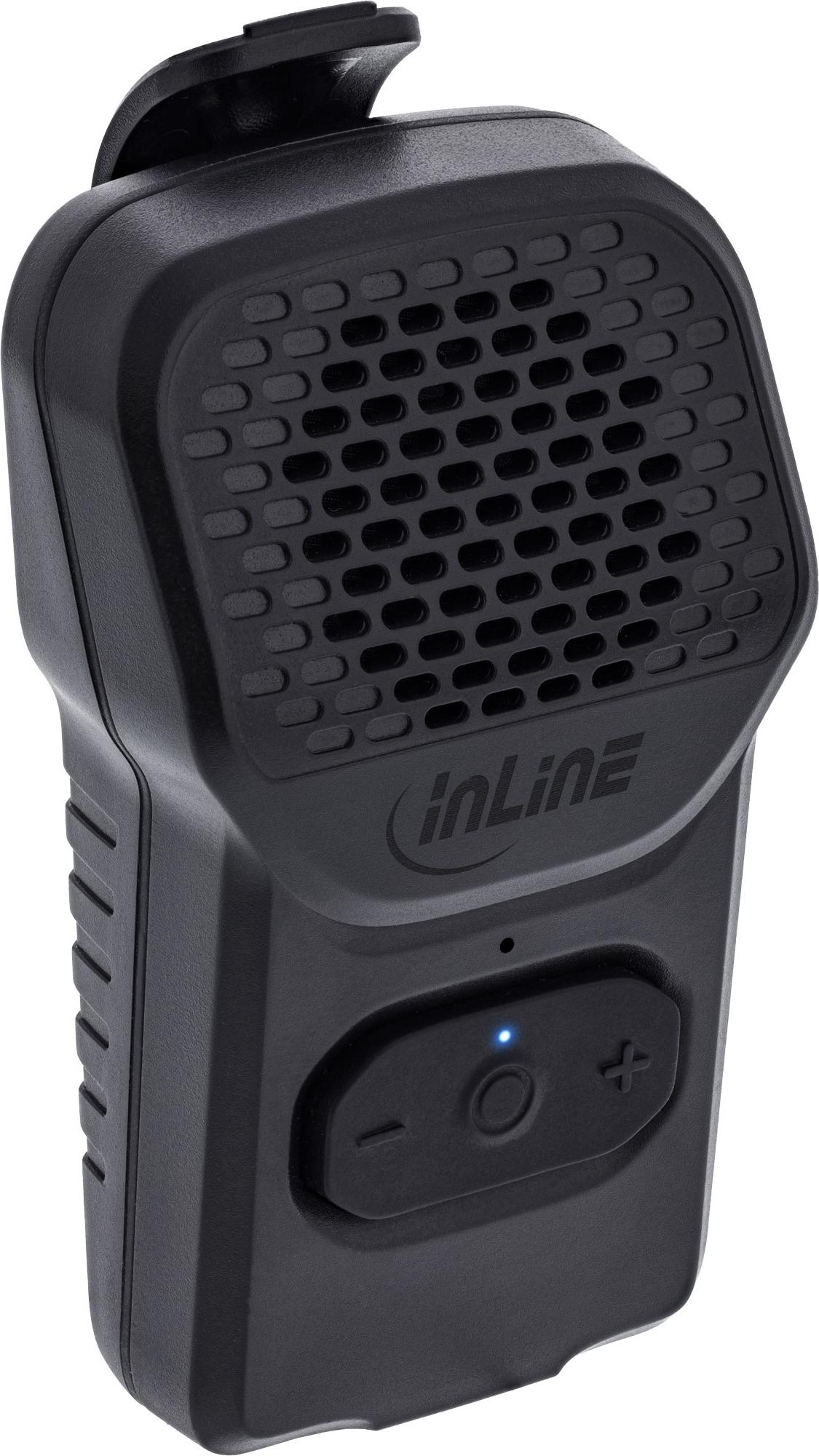 InLine® ClipTone, tragbarer Bluetooth Lautsprecher, Clip, Freisprecheinrichtung (55383)