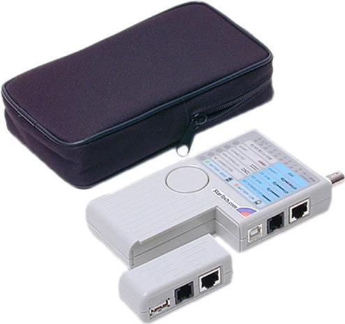 StarTech.com Professional Multi Function RJ45 RJ11 USB and BNC Cable Tester - Netzwerktester (REMOTETEST)