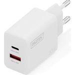 DIGITUS USB-Ladegerät GaN 30W 1x USB-C USB-A weiß (DA-10301)