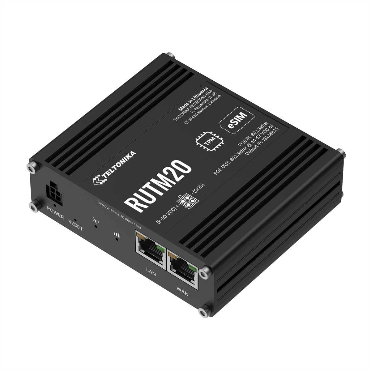 Teltonika RUTM20 Wireless Router 5G Schwarz
