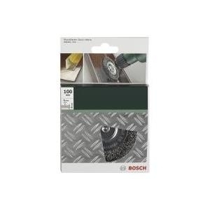 Bosch Accessories Scheibenbürsten für Bohrmaschinen - Gewellter Draht, 100 mm Ø 100 mm Stahldraht Schaft-Ø 6 mm 2609256532 1 St.