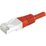 Patchkabel S/FTP (PIMF), CAT.6A EIA/TIA, Class EA, rot, 7,5 m Patchkabel mit besonders schmalem Knickschutz (858307)